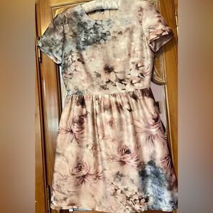 Valentino Women's Floral  Silk Cotton Mini Dress  Size 40/ S